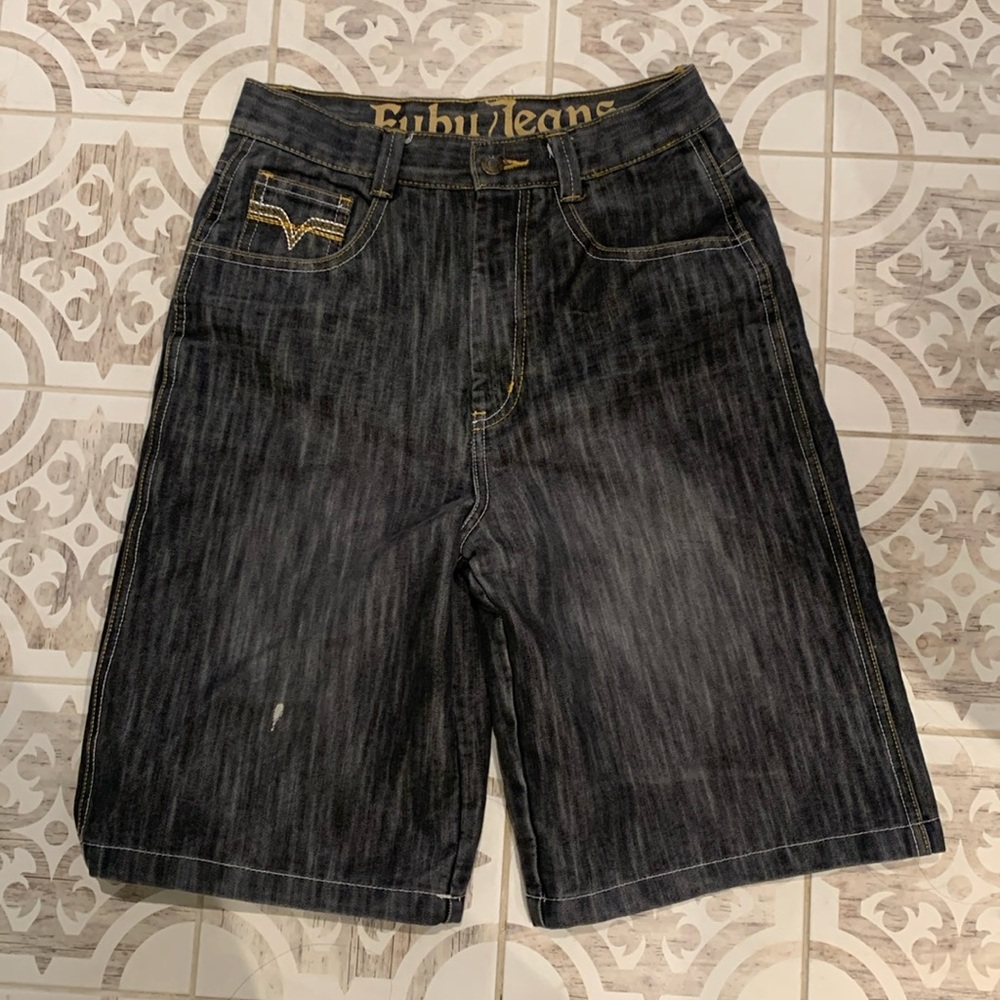 Fabu Kids’ Black Denim Jean Shorts (Jorts)
